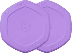 2 Pack - Hive Frisbee Disc for Dogs - Calming Lavender Scented - Great for Fetch - Includes a Lick mat on Back - Floats in Water, Smooth Glide - Made in The USA