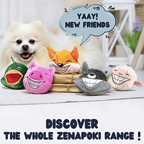 3in1 Dog Toys for Aggressive Chewers - Pig