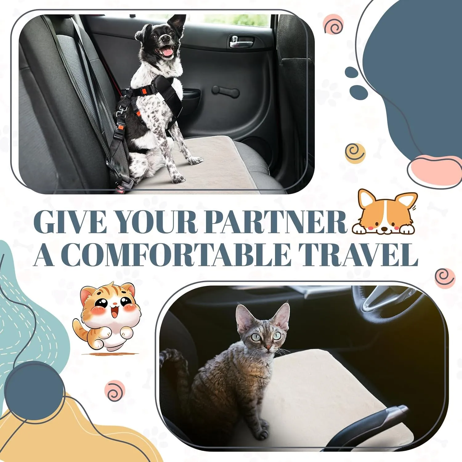 4 Pcs Pet Carrier Pad Travel Pet Reversible Dog Mat Replacement Liners for Travel Dog Bed Pad Washable Plush Cashmere Double Sided Bed Mat for Cat Kennel Crate(Beige,17 x 11 Inch)