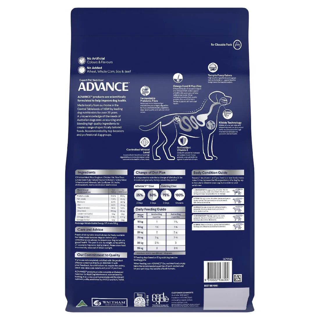 Advance Adult Dog Medium Breed Chicken With Rice