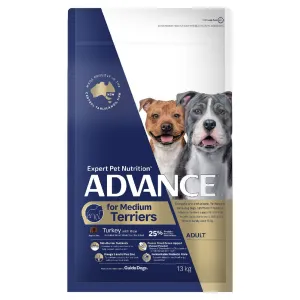 Advance Dog Food For Terriers Medium Breeds Turkey And Rice 13kg