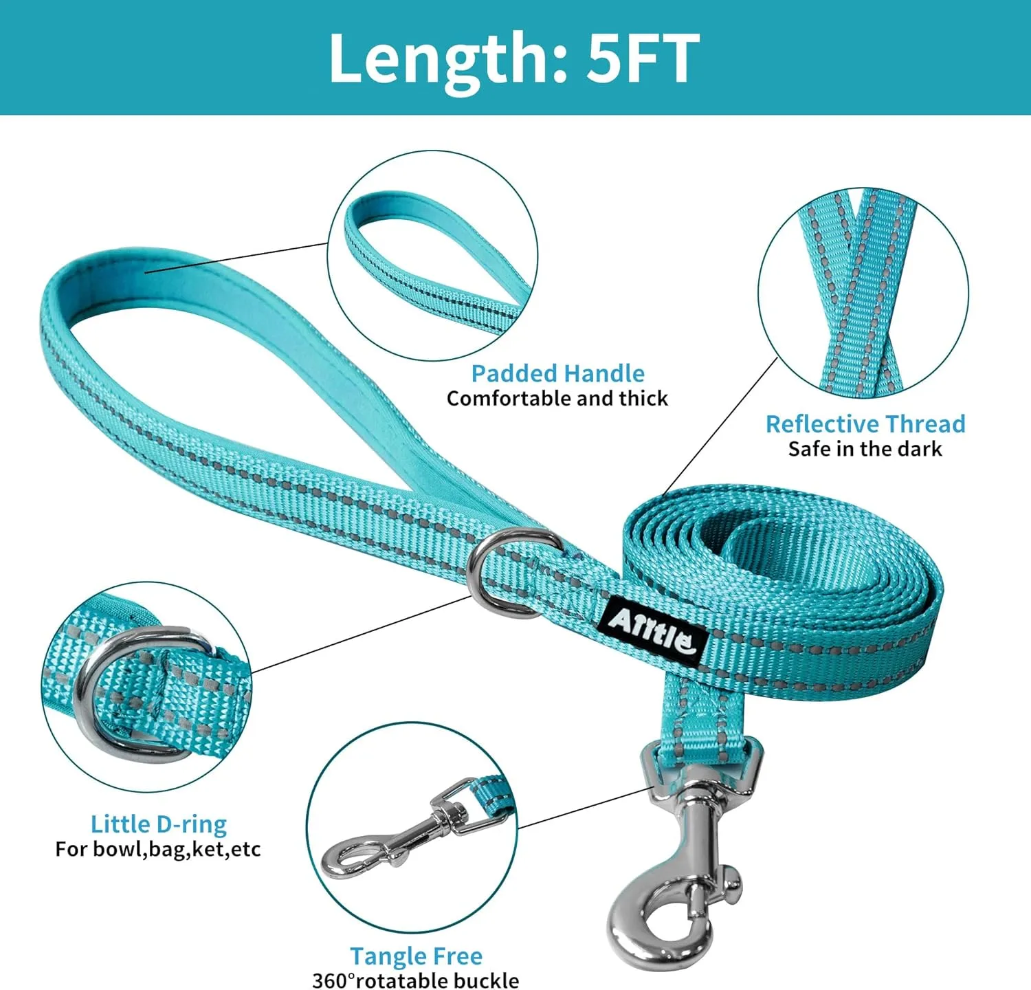 AIITLE Extra Small Dog Harness - Step in Vest Harness with A Leash, Reflective Bands, Soft Breathable Pet Supplies, Outdoor Pet Vest for Extra Small Dogs and House Cats Royal Blue XXXS
