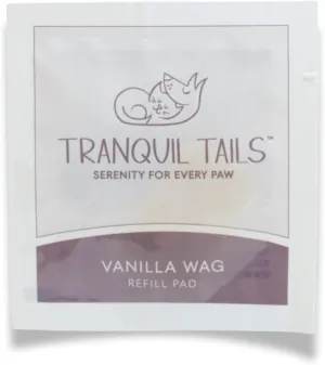 Aromatic Pheromone Refill Pads for Dogs, Vanilla Wag Scent, Pack of 28 Pads, Made in The USA