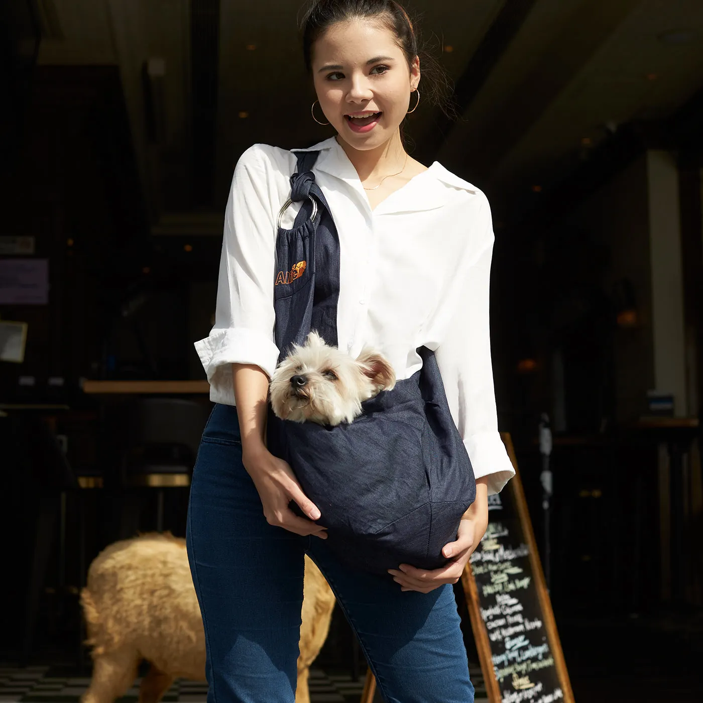 Chico Denim Sling Carrier Dog Park 3-Piece Bundle