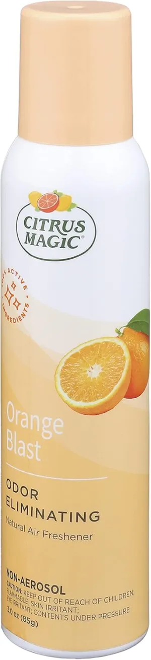 Citrus Magic Natural Odor Eliminating Air Freshener Spray, Fresh Orange, 3-Ounce, 3 Fl Oz (Pack of 2), 3 Ounce