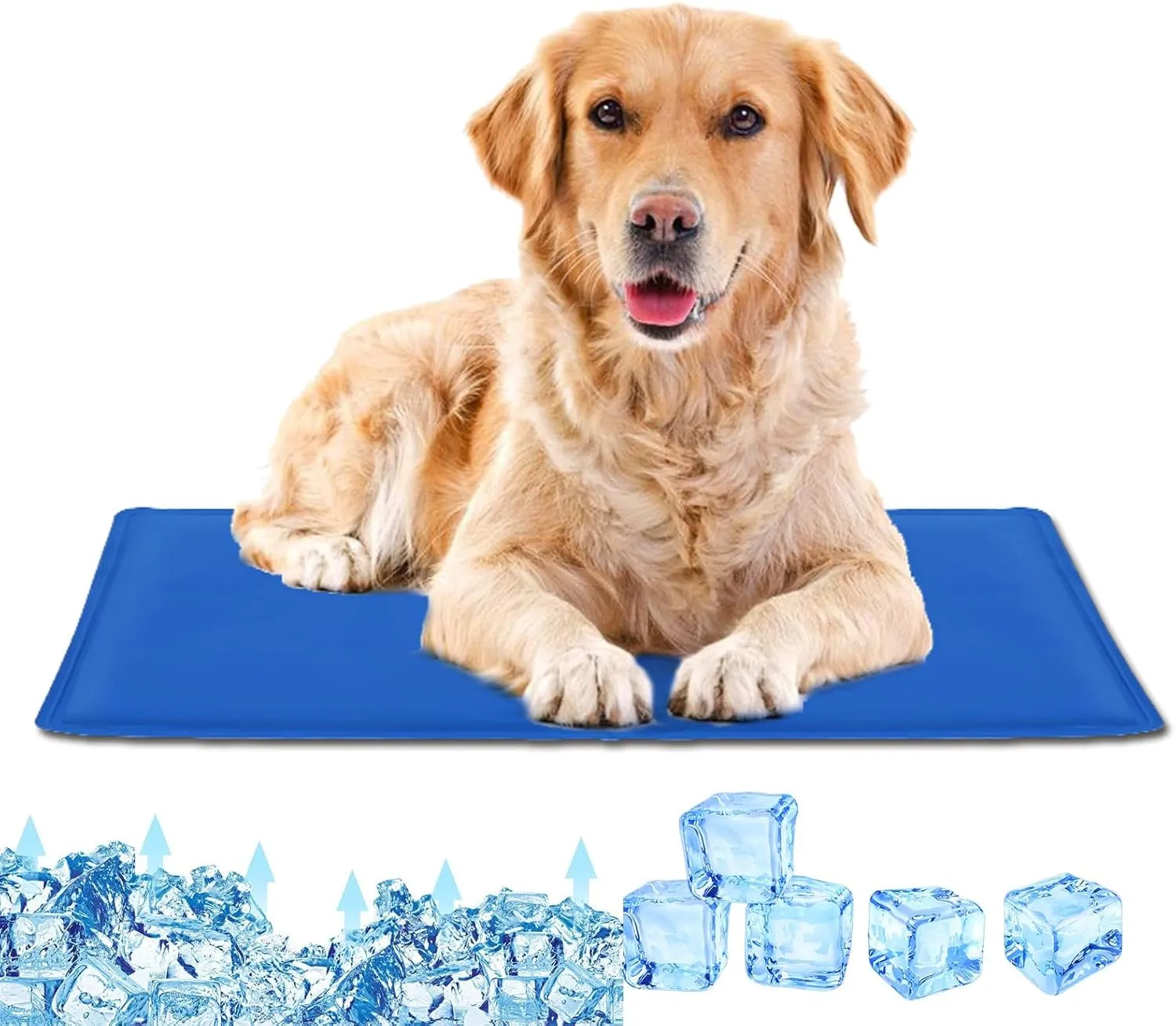 Dog Cooling Mat, Large - Pressure Activated Cooling Mat for Dogs and Cats - No Water or Refrigeration Needed - Non-Toxic Gel Cooling Pad, Ideal for Home and Travel