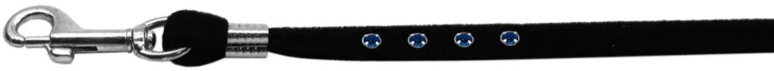 Dog, Puppy & Pet LEASH, "Black Velvet Jeweled"