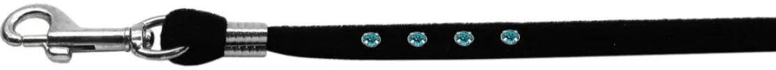 Dog, Puppy & Pet LEASH, "Black Velvet Jeweled"