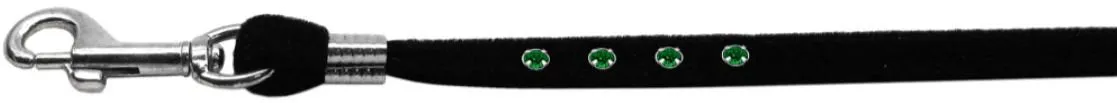Dog, Puppy & Pet LEASH, "Black Velvet Jeweled"