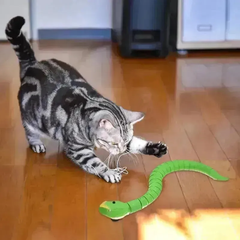 Electric Cat Snake Toy with Remote Control