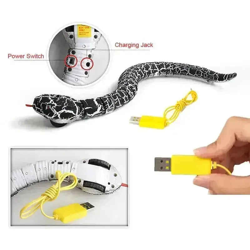 Electric Cat Snake Toy with Remote Control