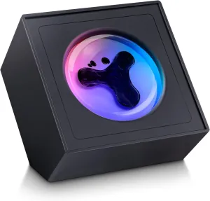 Ferrofluid Music Visualizer, Dancing Sound SensitiveFerrofluid Speaker Music Mate, Decorative RGB Light Ferrofluid Display Desk Toy for Table, Bedroom, Office, Study, Science Gift