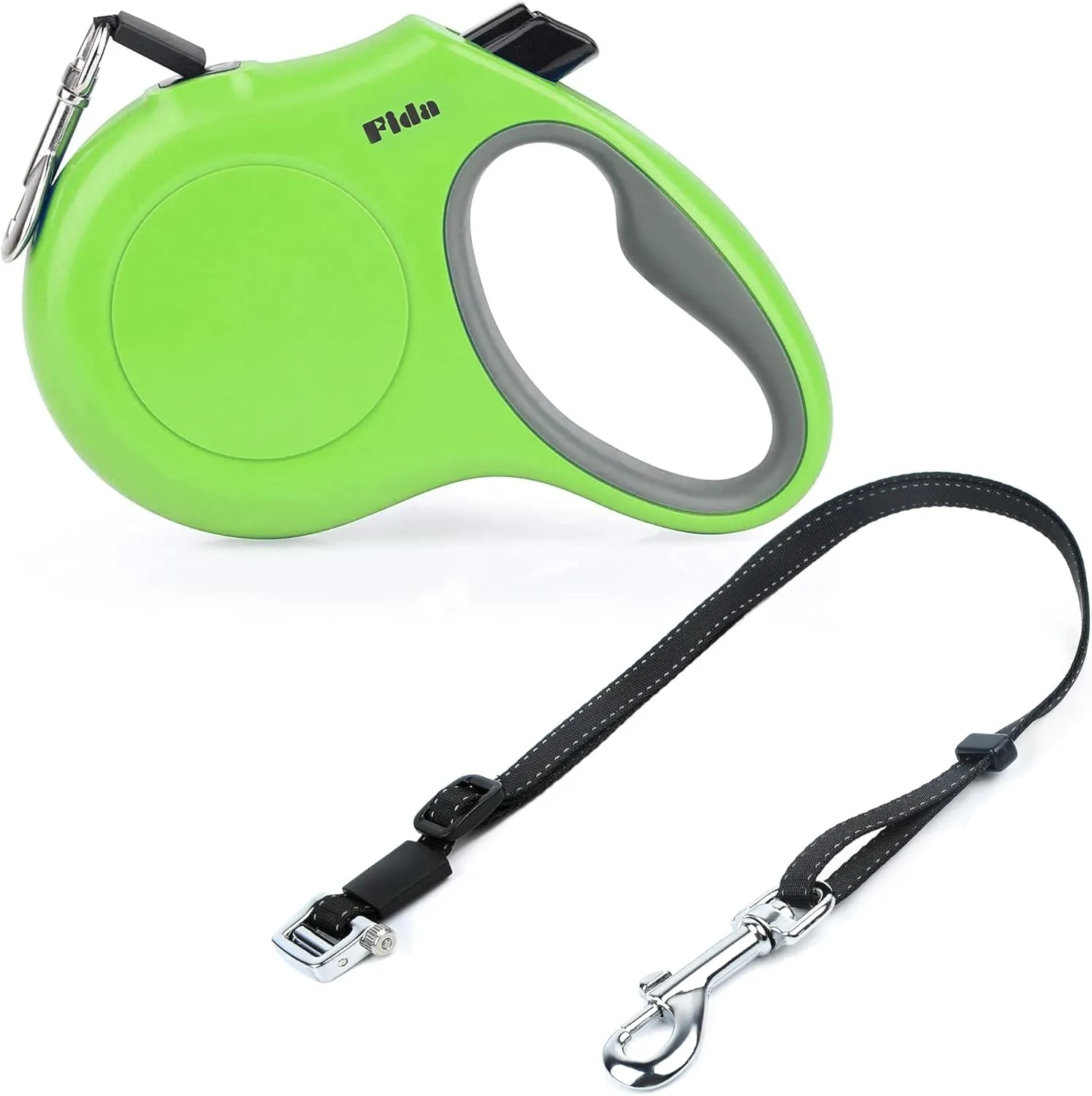Fida Retractable Dog Leash and Dual Dog Leash Accessories to Walk 2 Two Dogs Set, Patented Roller Design No Tangle Reflective Leash Attachment Length Adjustable for Small and Medium Dogs Up to 65lbsc