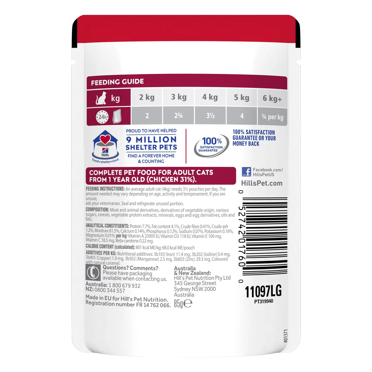 Hill's Science Diet Chicken Adult Wet Cat Food