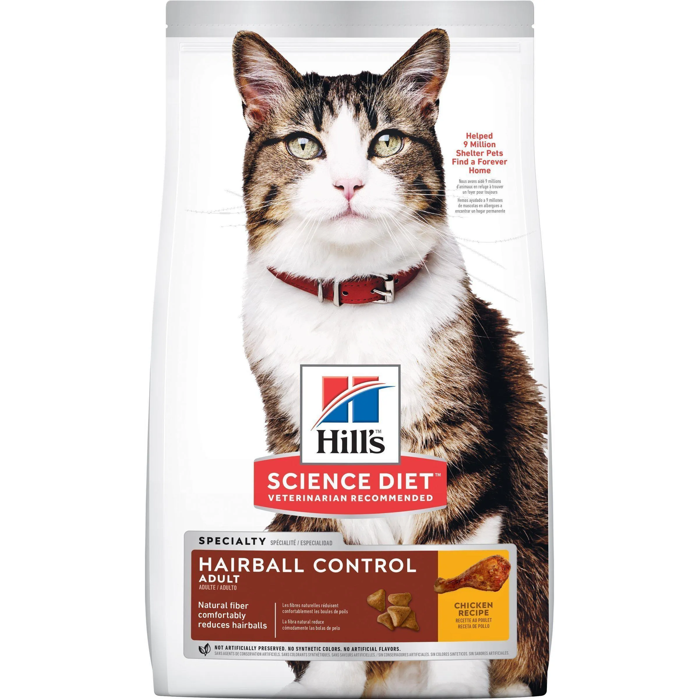 Hills Science Diet Hairball Control Adult Dry Cat Food 4kg^^^
