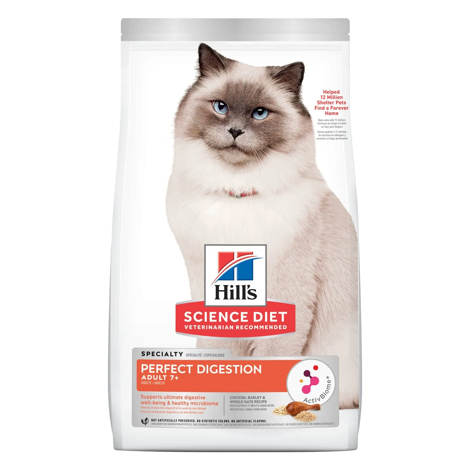 Hill's Science Diet Perfect Digestion 7  Adult Dry Cat Food 2.72kg