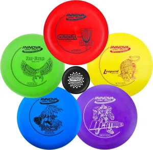 Innova Disc Golf Starter Set Colors May Vary 160-180g  Disc Golf Putter, Disc Golf Driver, Mid-Range, Beginner Disc Golf Set