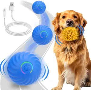 Interactive Dog Toys, Self Rolling Ball with Cover Anti-Chewer for Small/Medium/Large Puppy Pet, Moving Ball for Dogs Enrichment, Motion Activated Toys That Move on its Own