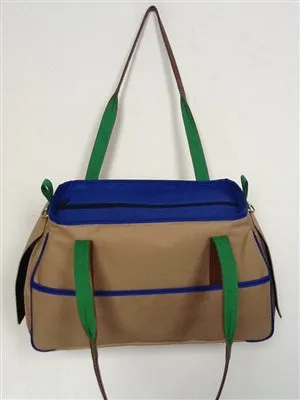 KHAKI CHARLIE DOG BAG CARRIER