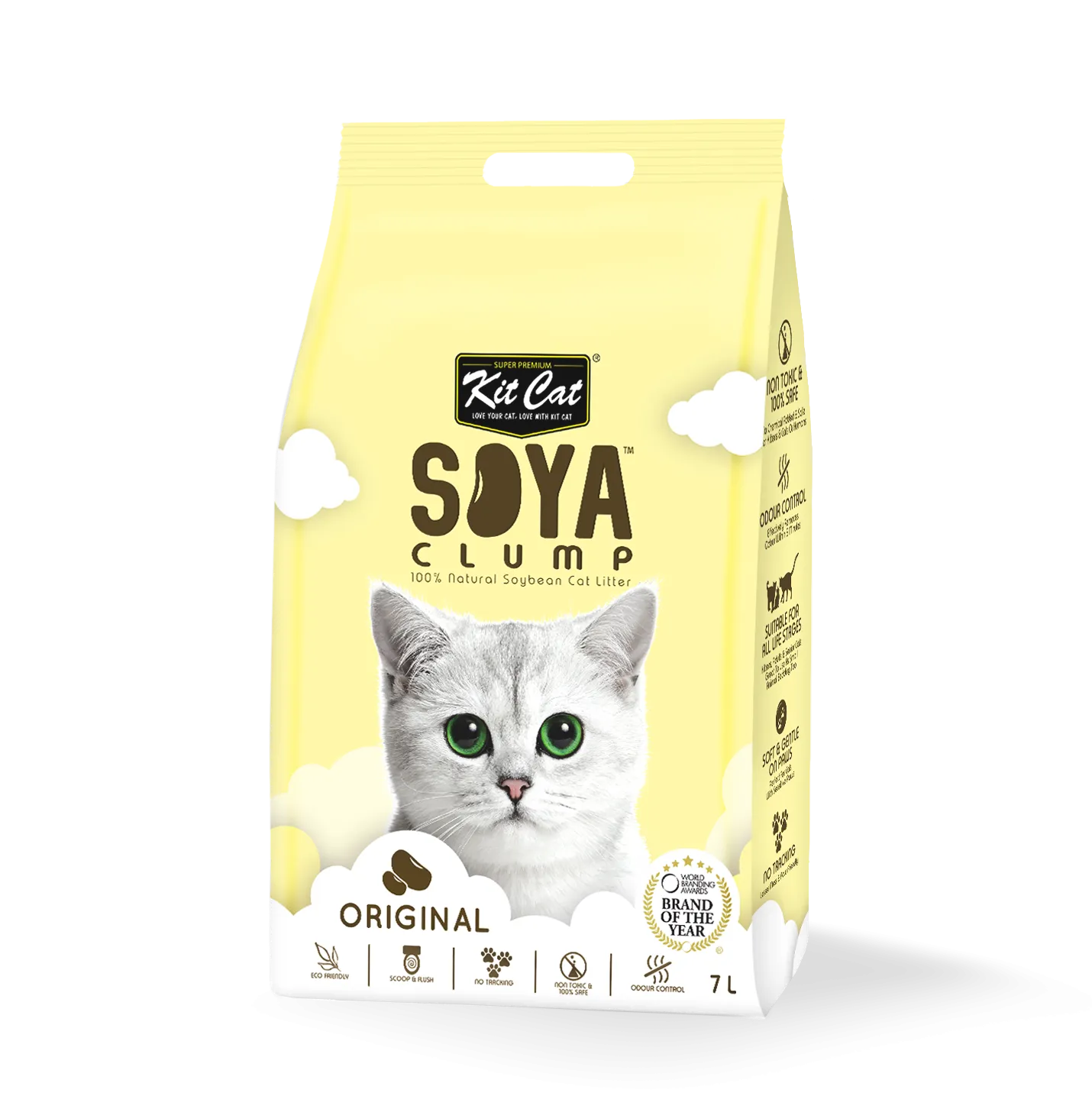 Kit Cat Soya Clumping Cat Litter Original 7L