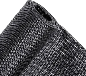 MAGZO Pet Proof Window&Door Screen Replacement Mesh, 60" W x 96" L, Best Vinyl Coated Polyester Dog Cat Resistant Heavy Duty, DIY Adjustable Net Netting Curtain Wire Fits Any Smaller Size, Black
