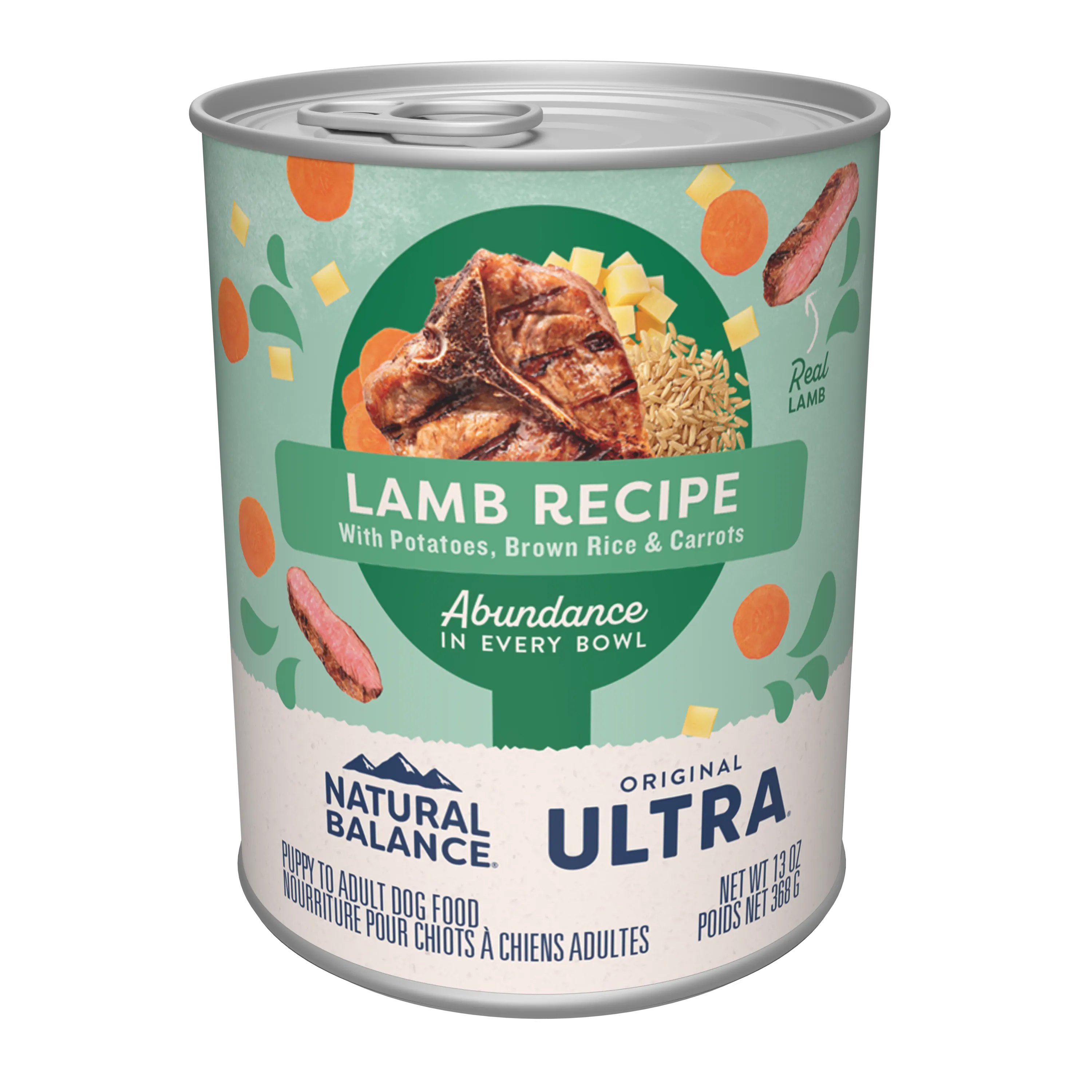 Natural Balance Pet Foods Original Ultra Abundance Canned Dog Food Lamb 13oz