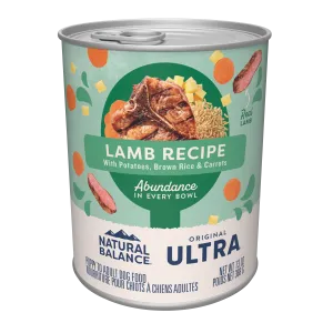 Natural Balance Pet Foods Original Ultra Abundance Canned Dog Food Lamb 13oz
