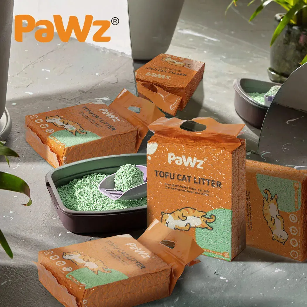 PaWz Tofu Cat Litter Clumping Flushable Green Tea Scent