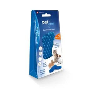 Pet   Me Soft Small Short Hair Pet Brush Blue