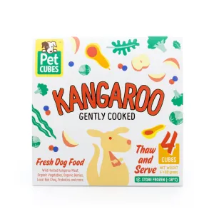 PetCubes Gently Cooked Kangaroo Grain-Free Frozen Dog Food 2.24kg