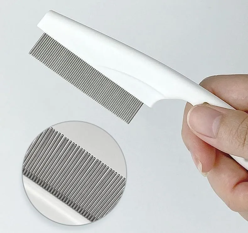 Professional Dog & Cat Grooming Comb: Durable Stainless Steel for Tangle-Free Pet Fur