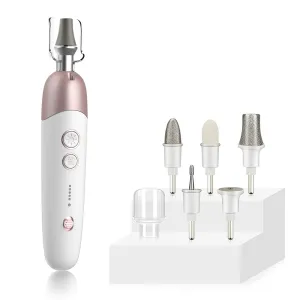 Professional Manicure Pedicure Kit,Cordless Electric Nail File Set,5 Speeds Electric Nail Drill Machine,Rechargeable Pedicure Tools for feet,Toe Nail Grinder Kit for Thick Nails Women Men Baby Pets