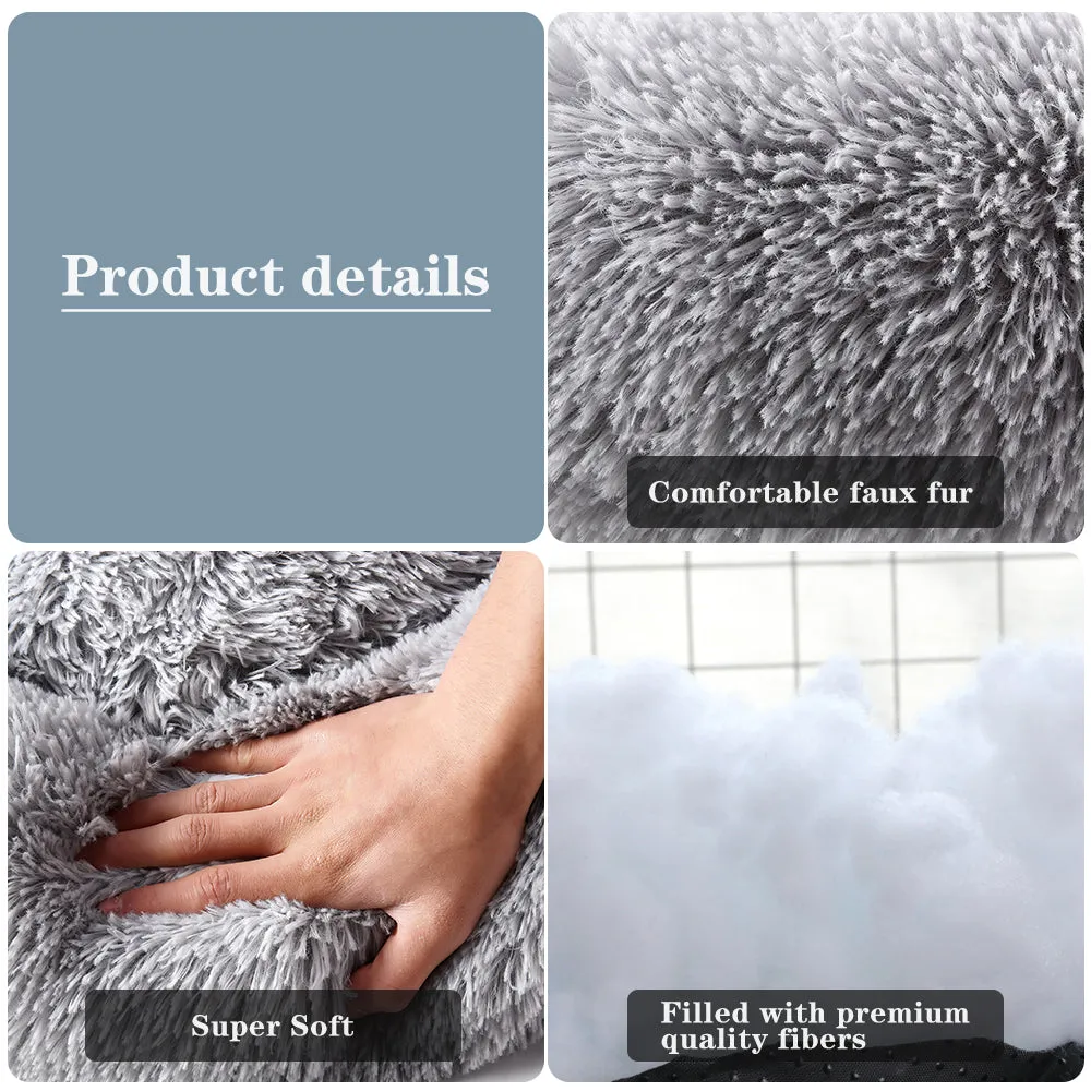 Soft Calming Donut Bed - Premium Quality For Dogs & Cats