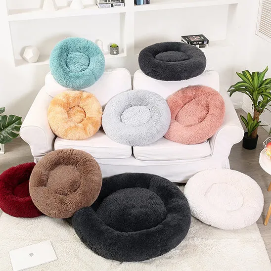 Soft Calming Donut Bed - Premium Quality For Dogs & Cats
