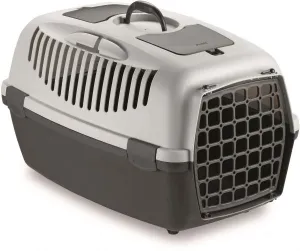 Stefanplast Gulliver 3 with Plastic Door Pet Carrier in Grey