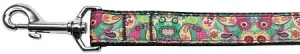 Turquoise Paisley Nylon Dog Leash 6 Foot