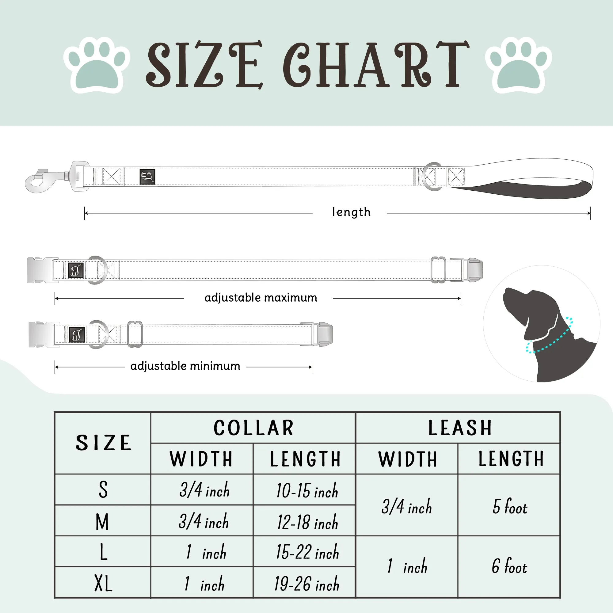 Wave Dog Collar and Leash Set