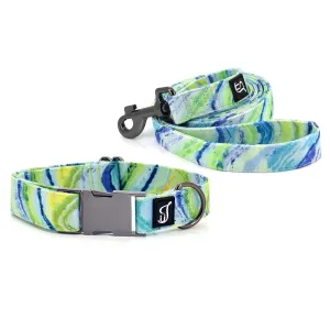 Wave Dog Collar and Leash Set